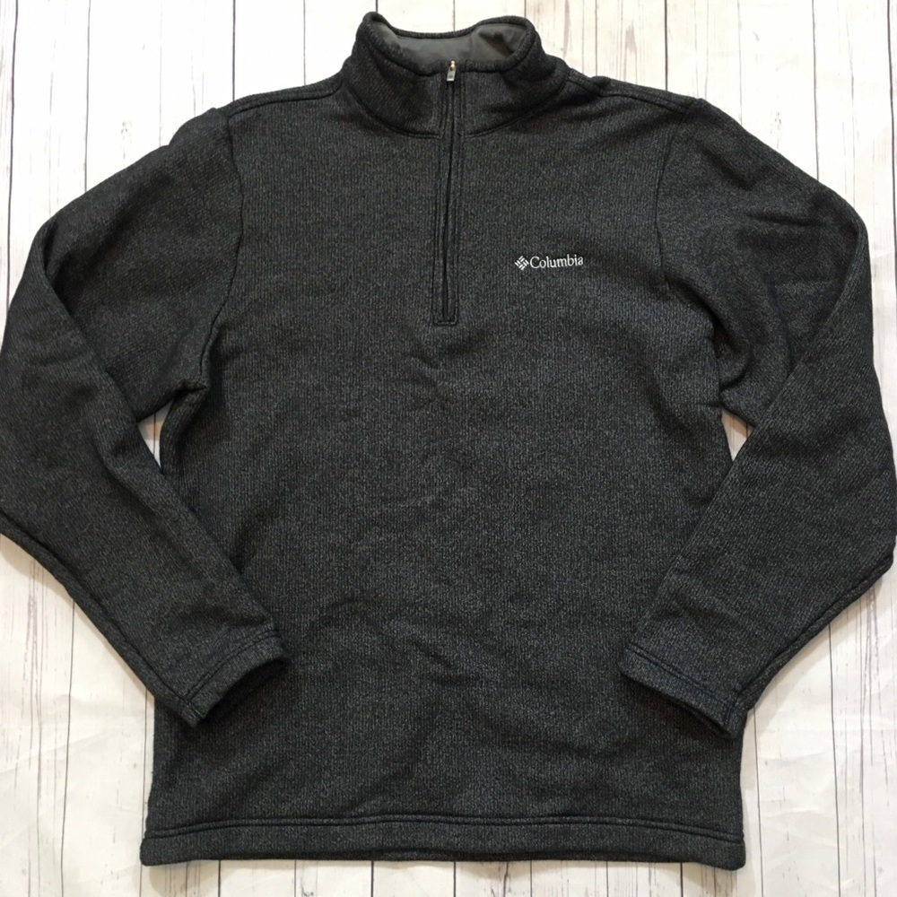 Columbia Mens Pullover 1/4 Zip Fleece Lined Sz S